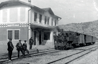 Tren de proves de la línia Martorell-Manresa a l’estació d’enllaç amb el cremallera de Montserrat